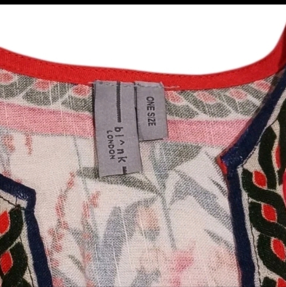 Blank London Anthropologie Tunic Caftan Top Bohemian Festival Kimono - Picture 7 of 11